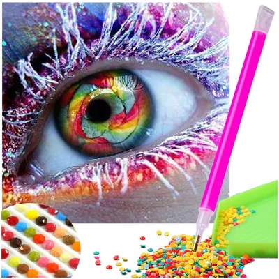 Produktbild von Artelo Diamond Painting 5D Mosaikbild Abstraktes Auge 30x30cm