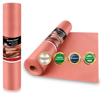 Schlachterpapier rosa 45 cm × 15 m für BBQ & Grill