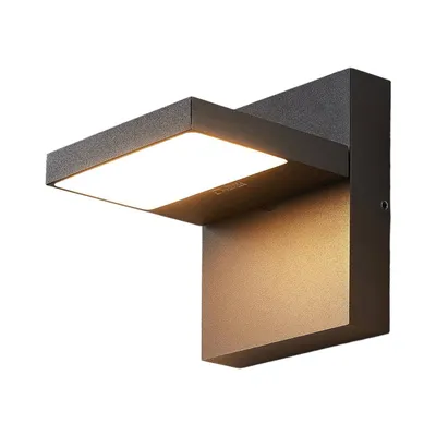 Produktbild von Lucande LED-Außenwandlampe Silvan, anthrazit, IP65, 14 cm