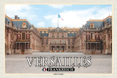 Produktbild von vianmo Holzschild 12x18 cm Versailles Frankreich Schloss Versailles