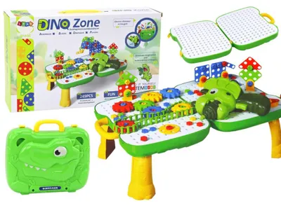 Immagine prodotto di Tavolo da gioco per dinosauri fai da te con blocchi