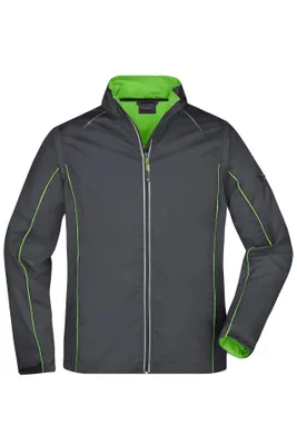 Produktbild von 2 in 1 Jacke mit abzippbaren Ärmeln iron-grey/green, Gr. 3XL