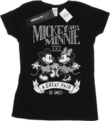 Produktbild von Disney - "Great Pair" T-Shirt für Damen BI31697 (M) (Schwarz)