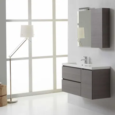 Immagine prodotto di Mobile bagno 90x40 cm con cassetti e pensile destro | Manhattan