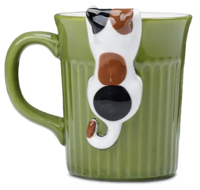 Produktbild von Kaffeetasse Katze 350ml Keramik Tricolor Kätzchen