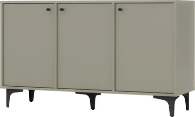 Produktbild von Kommode TOKYO 125cm, dreitürige Kommode, Sideboard für das Wohnzimmer, (Farbe: Eukalyptus)