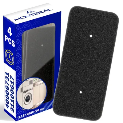 4er-Pack Flusenfilter für Trockner 40006731, 269x123x10 mm