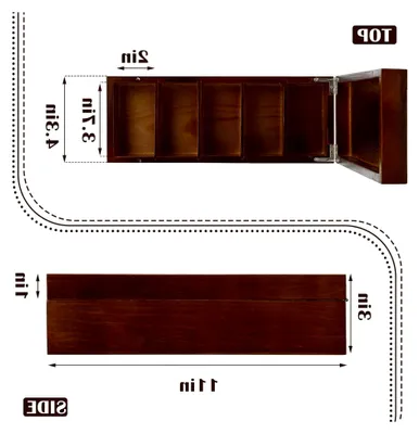 Produktbild von Karteikartenhalter aus Holz mit 5 Fächern, Organizer für Visitenkarten, Etui für das Büro und Klassenzimmer