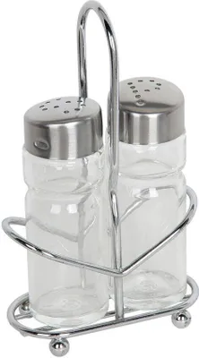 Produktbild von salz- und Pfefferstreuer Glas. mit Ständer Cr