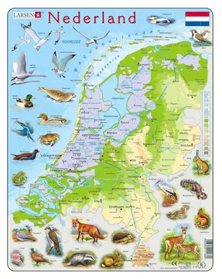 Immagine prodotto di puzzle Maxi Nederland junior scatola di cartone 68 pezzi