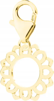 Productafbeelding van Rozet-gouden hangers van 925 zilver, met certificaat