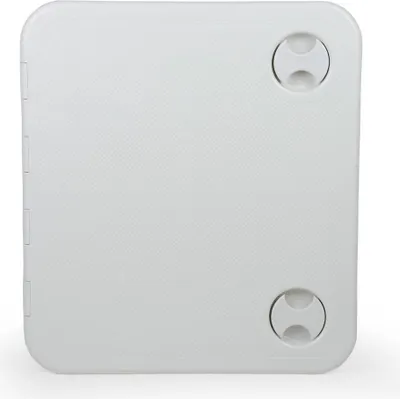 Produktbild von Inspektionsluke für Boote, 383 x 434 mm, aus schlagfestem Kunststoff, weiß