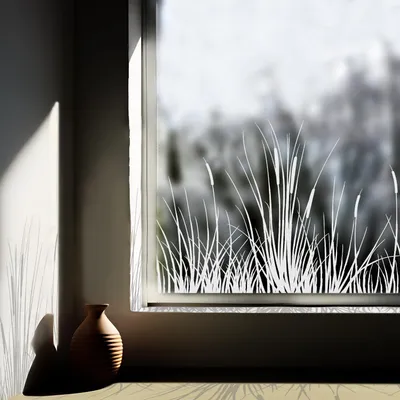 Immagine prodotto di Adesivi autoadesivi per finestre con motivo botanico, ideali per la decorazione