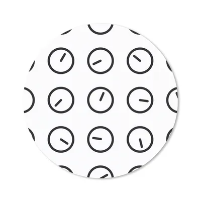 Produktbild von MuchoWow® Mauspad Mousepad Uhr - Muster - Minimalismus 20x20 cm - Mousepads - Maus Mat - Pad - Mausunterlage - Schreibtischmatte