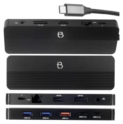 Obrázek produktu pro Univerzální dokovací stanice 12 v 1 s USB 3.2 typu C, HDMI, DisplayPort, napájením a podporou rozlišení 4K
