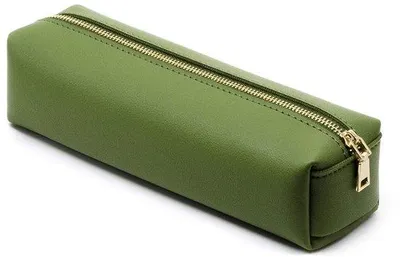 Obrázek produktu pro Zelené kožené pouzdro do školy a do kanceláře
