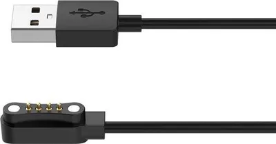 Zdjęcie produktu dla Kabel ładujący 1 M - magnetyczny kabel USB - kompatybilny z Ticwatch GTH2 - wygodny do codziennego użytku - Vemera