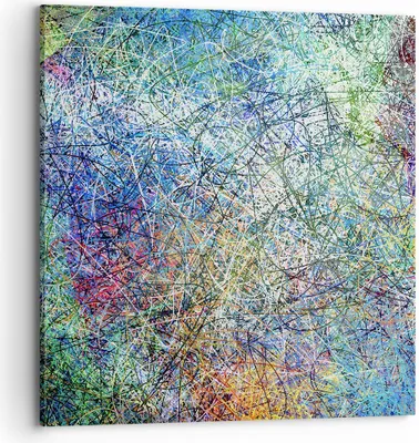 Produktbild von Bild auf Leinwand - Leinwandbild - Abstraktion modern - 70x70cm - Wand Bild - Wanddeko - Wandbilder - Leinwanddruck - Bilder - Kunstdruck - Wanddekoration - Leinwand bilder - Wandkunst - AC70x70-3668