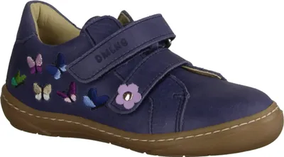 Produktbild von Däumling 260221 S42 Kinderschuhe, Mädchen, Halbschuh, Leder, Blau,Klettverschluß - Kinderschuhe Teens Mädchen Gr. 25 - 42, Blau, leder (chalk)