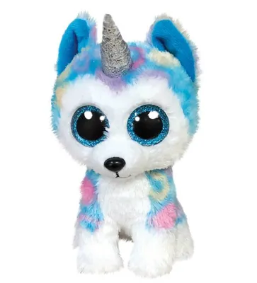 Productafbeelding van TY Beanie Boos Helena, knuffel, blauw, paars, wit, satijn, China, 85 mm, 70 mm