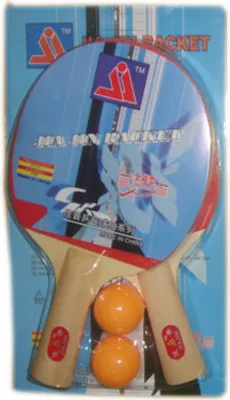 Produktbild von 10 (5x 2) Tischtennisschläger + 10 TT-Bälle