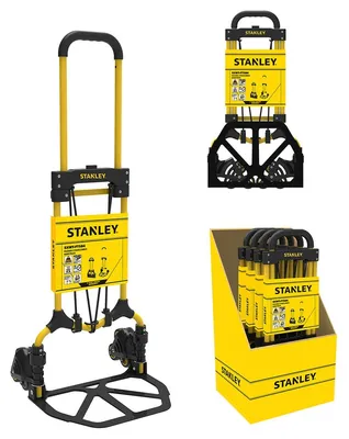 Productafbeelding van Stanley Opvouwbare Steekwagen SXWTD-FT584 - Draagvermogen tot 60KG - Transportwagen - 45 x 39 x 104 CM - Lichtgewicht Aluminium