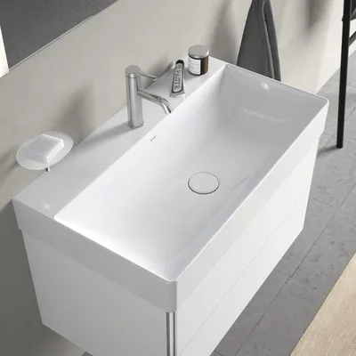 Produktbild von Duravit DuraSquare Waschtisch mit 1 Hahnloch, 80 x 47 cm