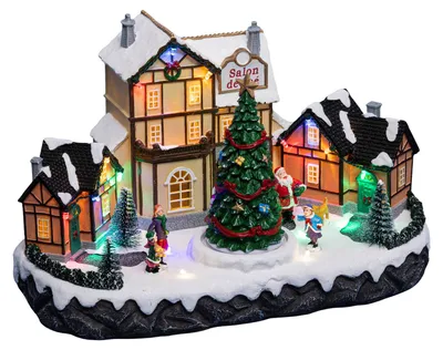 Produktbild von Weihnachtsdorf Café, mit LED-Beleuchtung