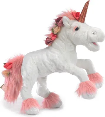 Produktbild von Folkmanis Handpuppe Einhorn 66 cm