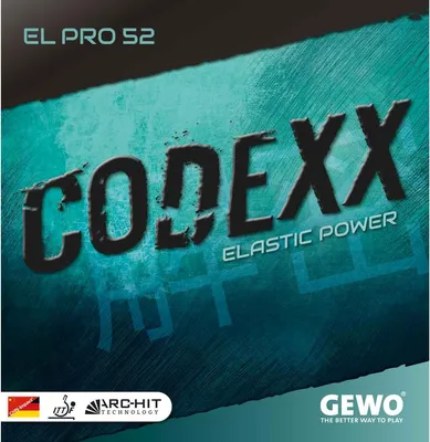 Produktbild von GEWO Tischtennisbelag / Codexx EL Pro 52 / NEU /