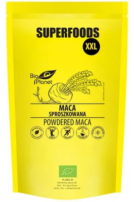 MACA SPROSZKOWANA BIO 750 g - BIO PLANET SUPERFOODS