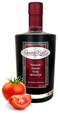 Produktbild von Tomaten Balsam Essig - Spezialität 0,5L fruchtig würzig & sehr vielseitig 5% Säure