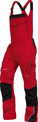 Produktbild von Leibwächter Latzhose Flex-Line FLEXL Gr. 50 rot/schwarz