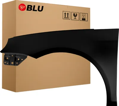 Immagine prodotto di BLU Parafango compatibile con VW Volkswagen Eos LC9X Sinistra Schwarz TiefSchwarz | 2006-2015 | Anteriore | Verniciato | Pronto per il montaggio | Acciaio
