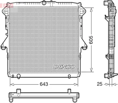 Produktbild von DENSO DRM10119 Kühler Wasserkühler Motorkühler für FORD RANGER (TKE)