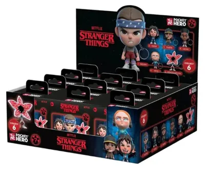 Imagen del producto de Exhibidor de llaveros Pocket Hero de Stranger Things (12 unidades)