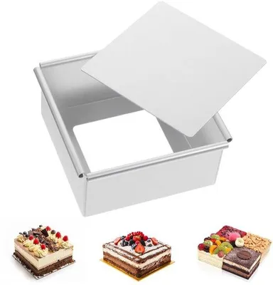 Productafbeelding van Vierkante Cakevorm met Uitneembare Bodem en Anti-aanbaklaag