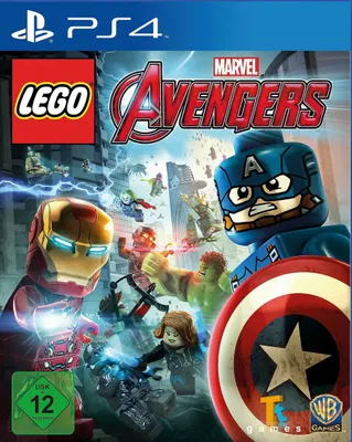 The cover art for the video game LEGO Marvel Avengers, featuring various LEGO Marvel characters in action.