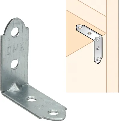 Produktbild von Stuhlwinkel 40x40x15mm verzinkt Winkelverbinder Möbelwinkel
