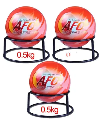 Zdjęcie produktu dla Gaśnica kulista, 0,5 kg, średnica 11 cm, automatyczna aktywacja przy 70 °C, skuteczna w objętości 1,2 m³, czas gaszenia: 3 sekundy