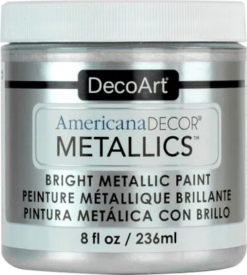 Zdjęcie produktu dla Farba metaliczna Americana Decor Metallics - Sterling Silver 236ml