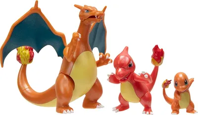Image de Figurine Pokémon Evolution Multipacks - Charmander, Charmeleon & Charizard