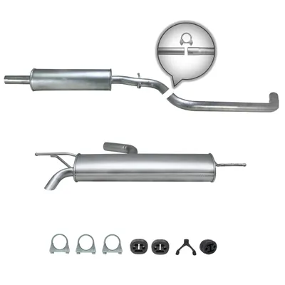 Produktbild von Komplette Auspuffanlage ab Kat VW GOLF 5 V (1K1) 1.4 16V auch Golf Plus Auspuff