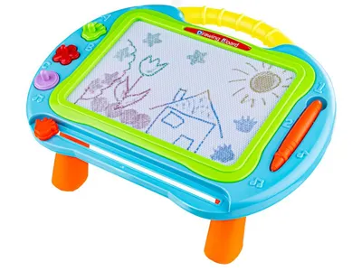 Zdjęcie produktu dla Tablica edukacyjna, magnetyczna 2w1, znikająca, setka