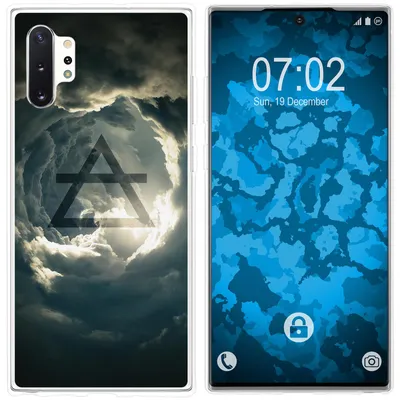 Produktbild von PhoneNatic Case kompatibel mit Samsung Galaxy Note 10+ Silikon-Hülle Element Luft M1