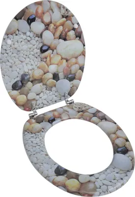 Produktbild von Toilettensitz WC-Sitz MDF Steine Design