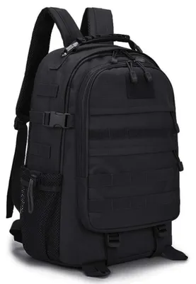 Taktischer Rucksack 35 L, wasserdicht, USB, Nylon, schwarz