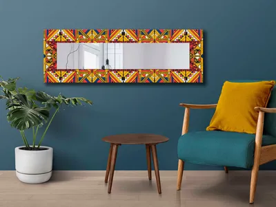 Produktbild von Wallity, 40120NISMA-002, Dekorativer Spiegel, SPIEGEL, Gelb, 20 x 100 cm