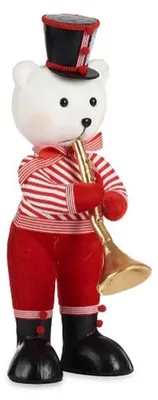 Immagine prodotto di Figura decorativa Orso Tromba Multicolore