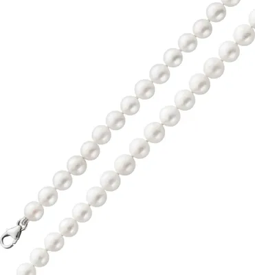 Produktbild von Perlenkette 74cm 6mm japanischen Akoyaperlen Karabiner 74